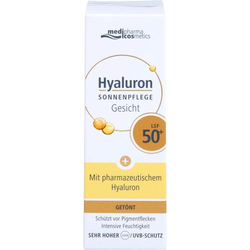 HYALURON SONNENPFLEGE Gesicht Creme LSF 50+ getönt