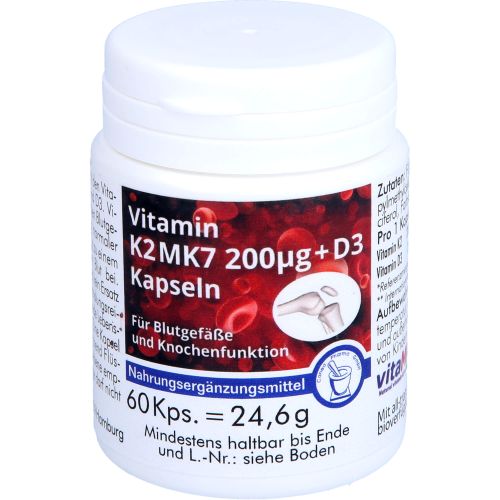 VITAMIN K2 MK7 200 μg+D3 Kapseln