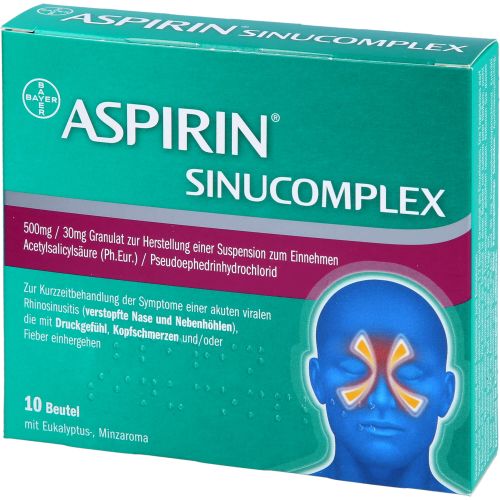 ASPIRIN SINUCOMPLEX 500mg/30mg Gra.Sus.-Herst.Btl.