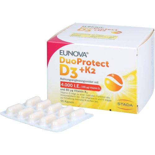 EUNOVA DuoProtect D3+K2 4000 I.E./80 μg Kapseln