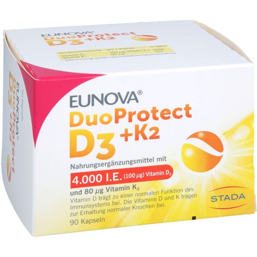 EUNOVA DuoProtect D3+K2 4000 I.E./80 μg Kapseln