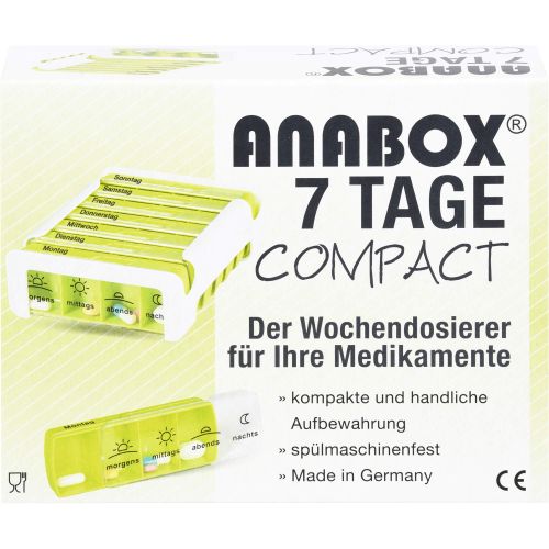 ANABOX Compact 7 Tage Wochendosierer grün/weiß