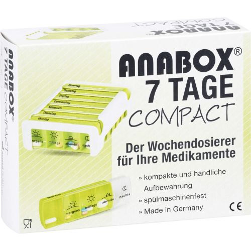 ANABOX Compact 7 Tage Wochendosierer grün/weiß