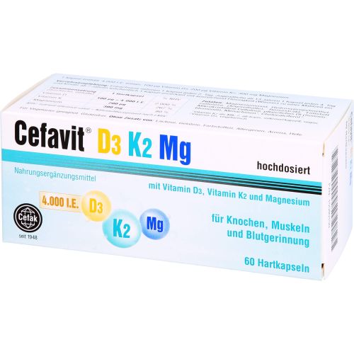 CEFAVIT D3 K2 Mg 4.000 I.E. Hartkapseln