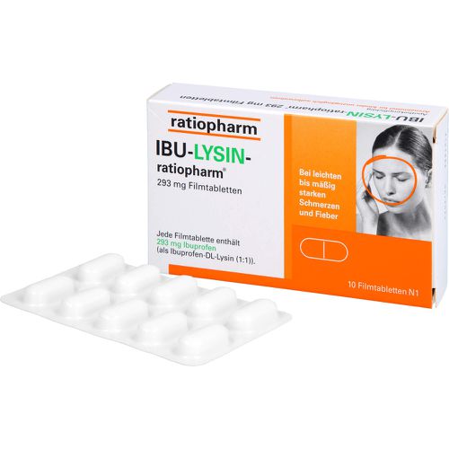 IBU-LYSIN-ratiopharm 293 mg Filmtabletten 10 St - bio-apo.com