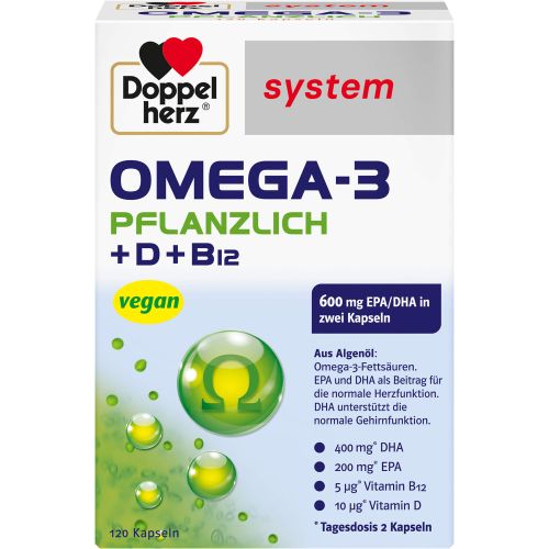 DOPPELHERZ Omega-3 pflanzlich system Kapseln