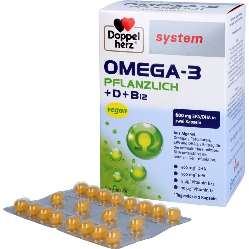 DOPPELHERZ Omega-3 pflanzlich system Kapseln