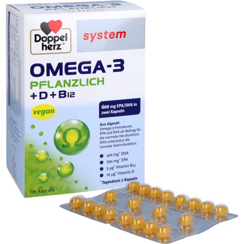 DOPPELHERZ Omega-3 pflanzlich system Kapseln