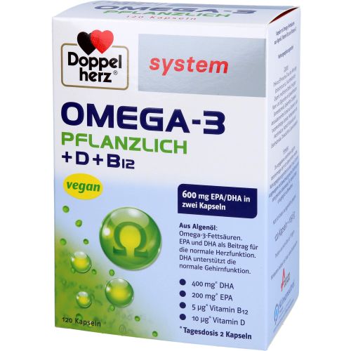 DOPPELHERZ Omega-3 pflanzlich system Kapseln