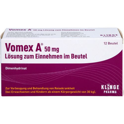 VOMEX A 50 mg Lsg.z.Einnehmen im Beutel