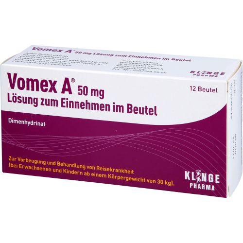 VOMEX A 50 mg Lsg.z.Einnehmen im Beutel