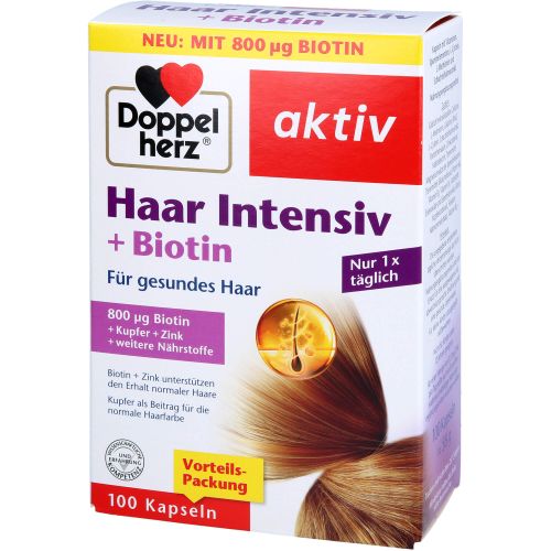 DOPPELHERZ Haar Intensiv+Biotin Kapseln