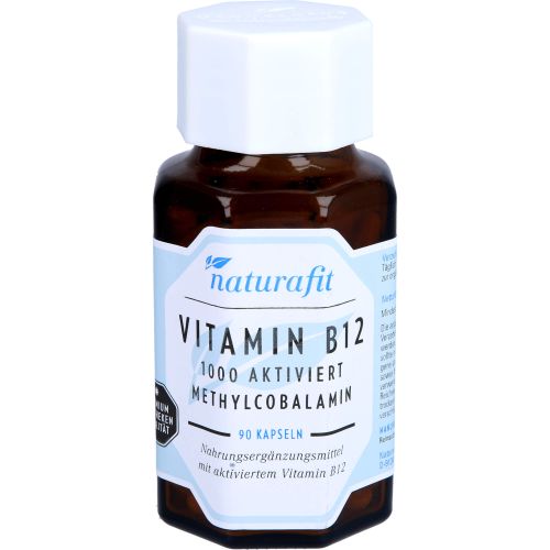 NATURAFIT Vitamin B12 1000 μg aktiviert Kapseln 90 St