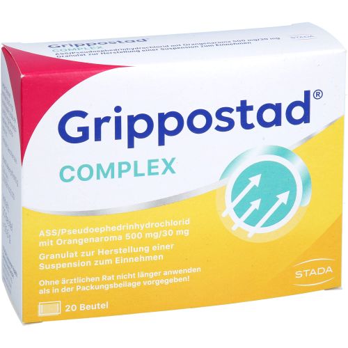 GRIPPOSTAD Complex ASS/Pseudoeph.500/30 mg Orange