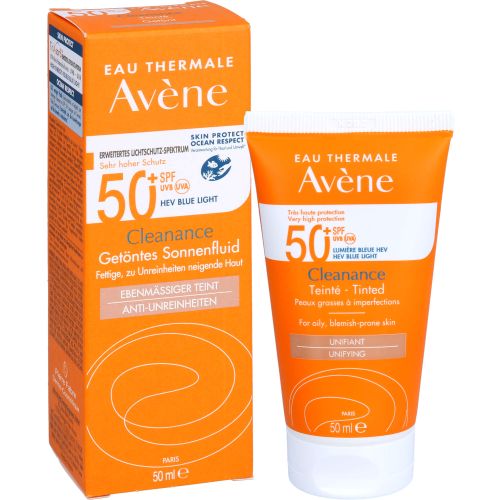 AVENE Cleanance Sonnenfluid SPF 50+ getönt