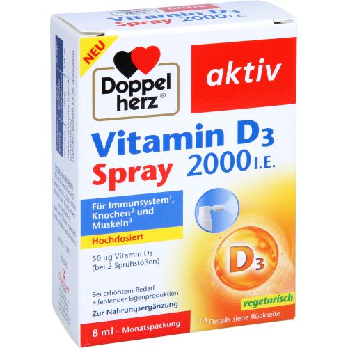 DOPPELHERZ Vitamin D3 2000 I.E. Spray