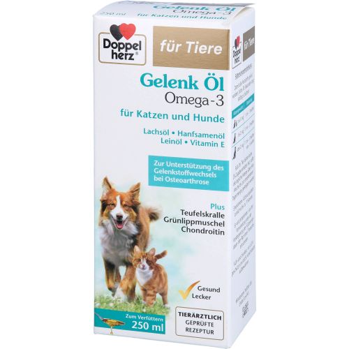 DOPPELHERZ für Tiere Gelenk Öl f.Hunde/Katzen