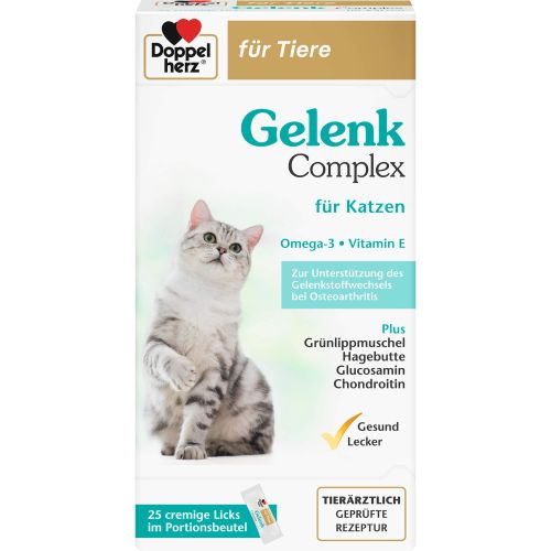 DOPPELHERZ für Tiere Gelenk Complex Port.B.f.Katze