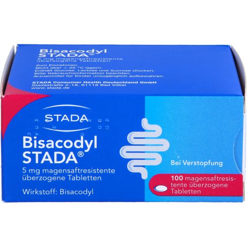 BISACODYL STADA 5 mg magensaftres.überzog.Tabl.