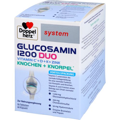 DOPPELHERZ Glucosamin 1200 Duo system Kombipackung