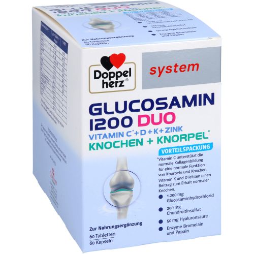 DOPPELHERZ Glucosamin 1200 Duo system Kombipackung