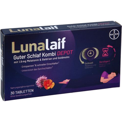 LUNALAIF Guter Schlaf Kombi Depot Tabletten