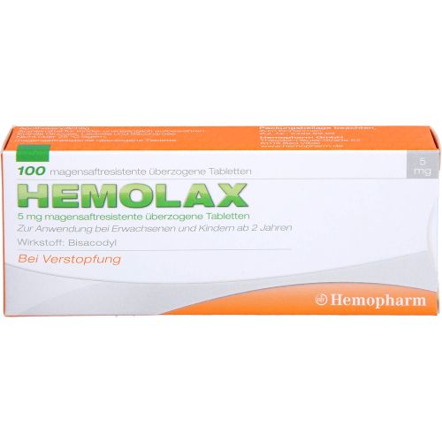 HEMOLAX 5 mg magensaftresistente überzogene Tabl.