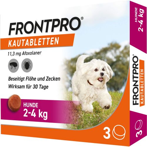 FRONTPRO 11 mg Kautabletten f.Hunde 2-4 kg