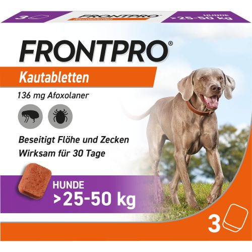 FRONTPRO 136 mg Kautabletten f.Hunde >25-50 kg