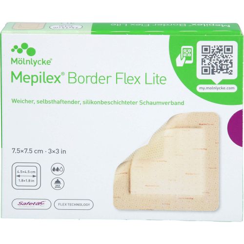 MEPILEX Border Flex Lite Schaumverband 7,5x7,5 cm 5 St