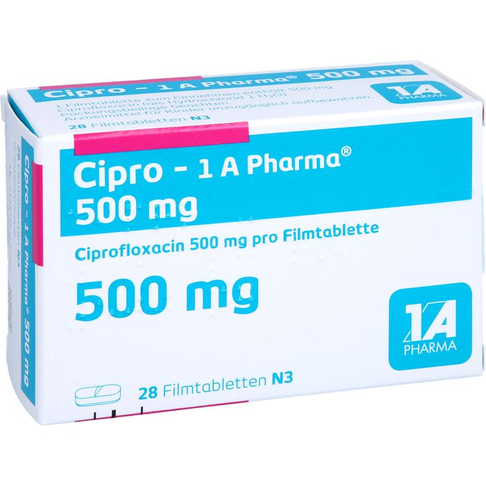 CIPRO-1A Pharma 500 mg Filmtabletten