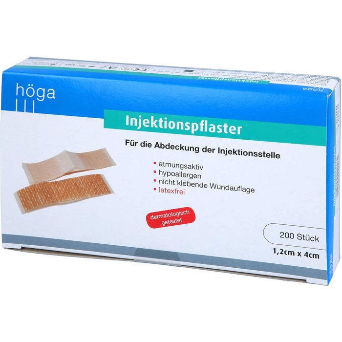 INJEKTIONSPFLASTER hypoall.1,2x4 cm