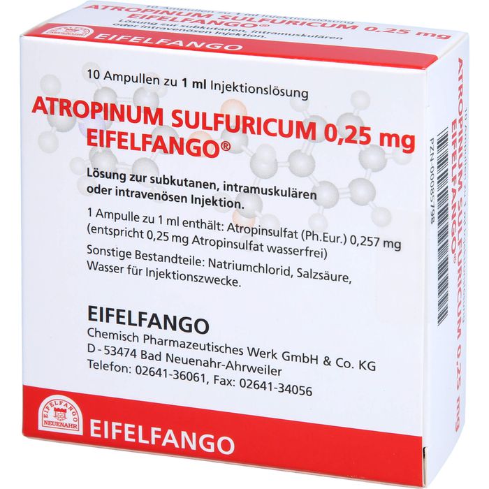 ATROPINUM SULFURICUM 0,25 mg Injektionslösung