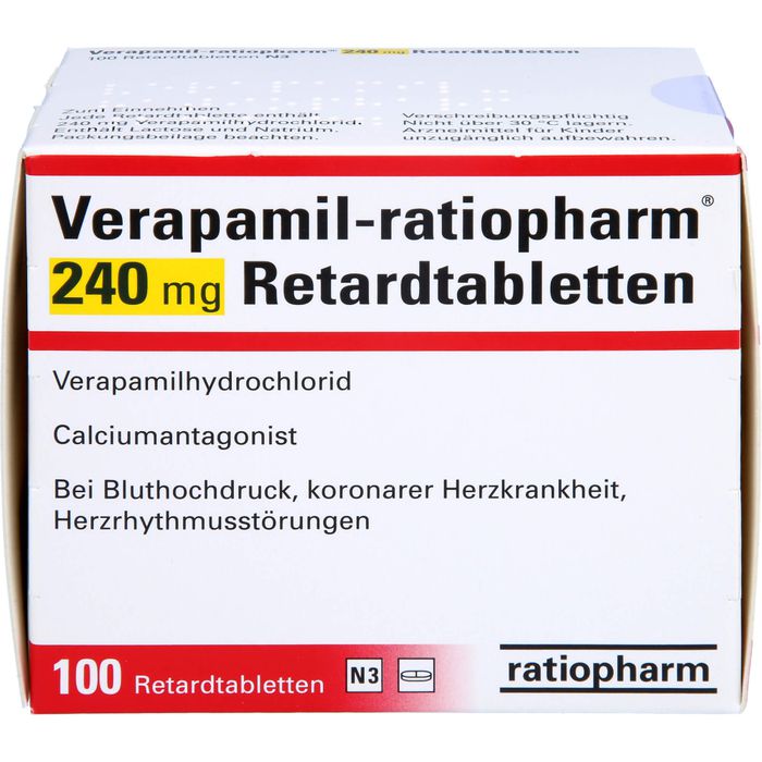 VERAPAMIL-ratiopharm 240 mg Retardtabletten