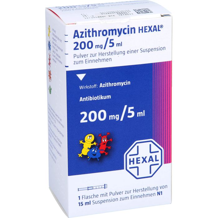 AZITHROMYCIN HEXAL 200mg/5ml Plv.z.Susp.-Herst.