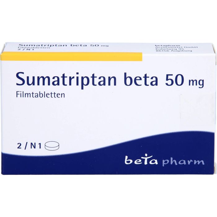 SUMATRIPTAN beta 50 mg Filmtabletten