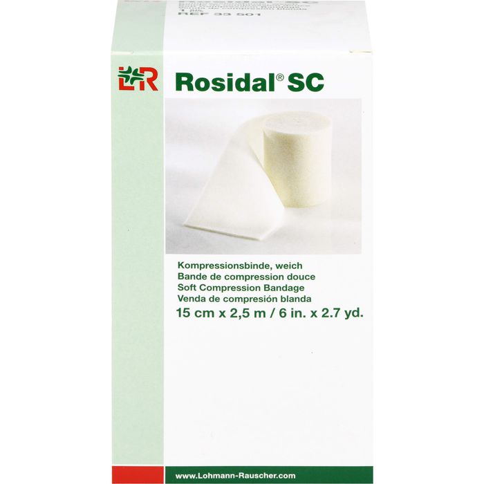 ROSIDAL SC Kompressionsbinde weich 15 cmx2,5 m