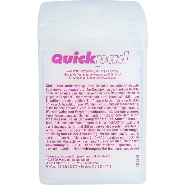 QUICKPAD Alkohol Tupfer Spender