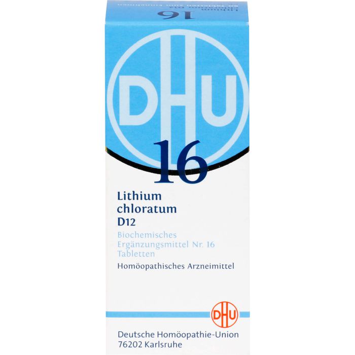 BIOCHEMIE DHU 16 Lithium chloratum D 12 Tabletten