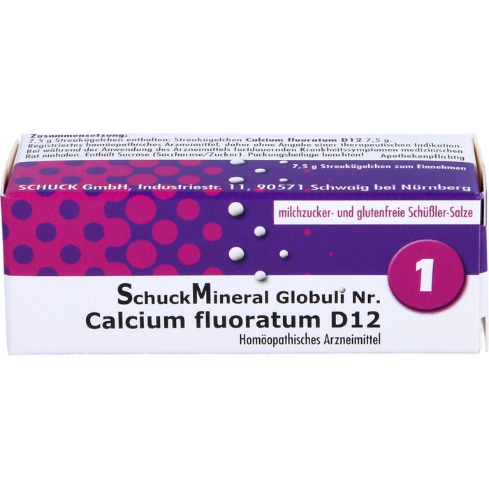 SCHUCKMINERAL Globuli 1 Calcium fluoratum D12