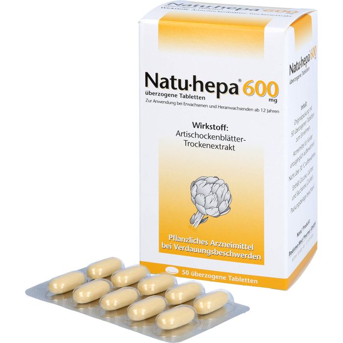 NATU HEPA 600 mg überzogene Tabletten