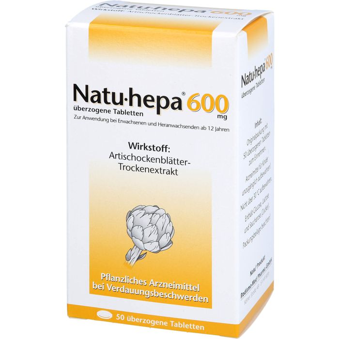 NATU HEPA 600 mg überzogene Tabletten