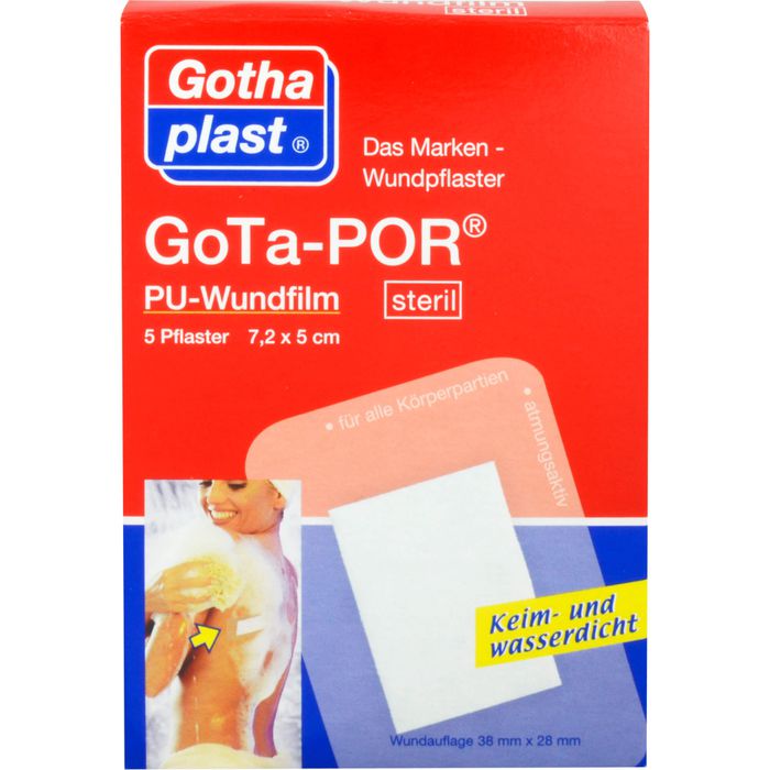 GOTA-POR PU Wundfilm 7,2x5 cm steril Pflaster