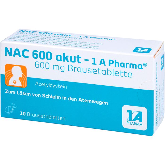NAC 600 akut-1A Pharma Brausetabletten