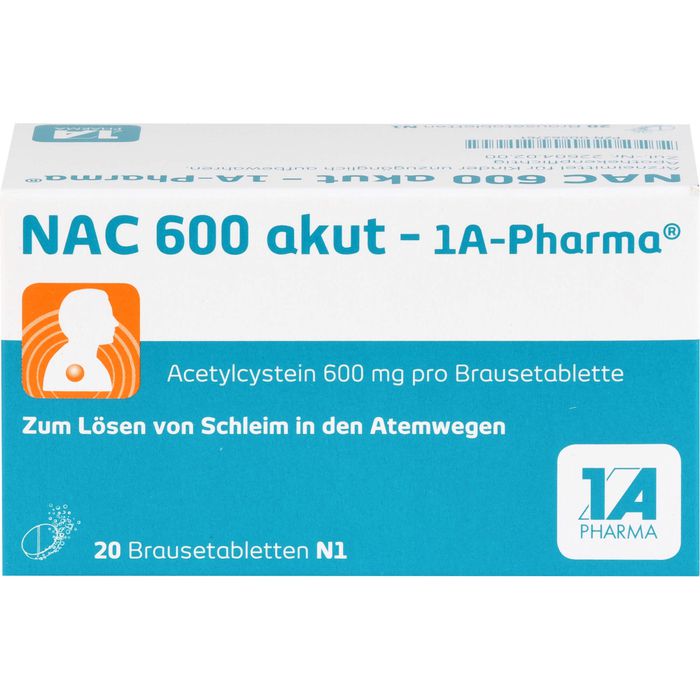 NAC 600 akut-1A Pharma Brausetabletten