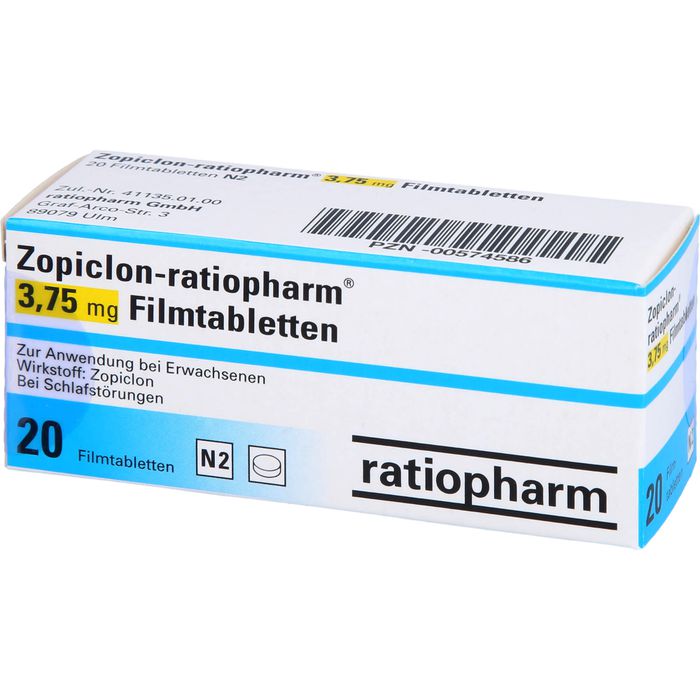 Zopiclon ratiopharm ohne rezept