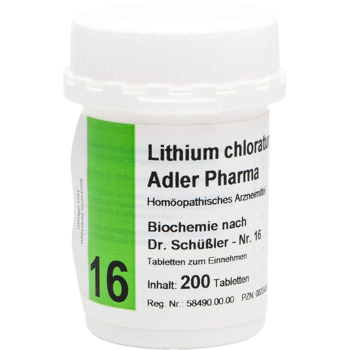 BIOCHEMIE Adler 16 Lithium chloratum D 12 Tabl.