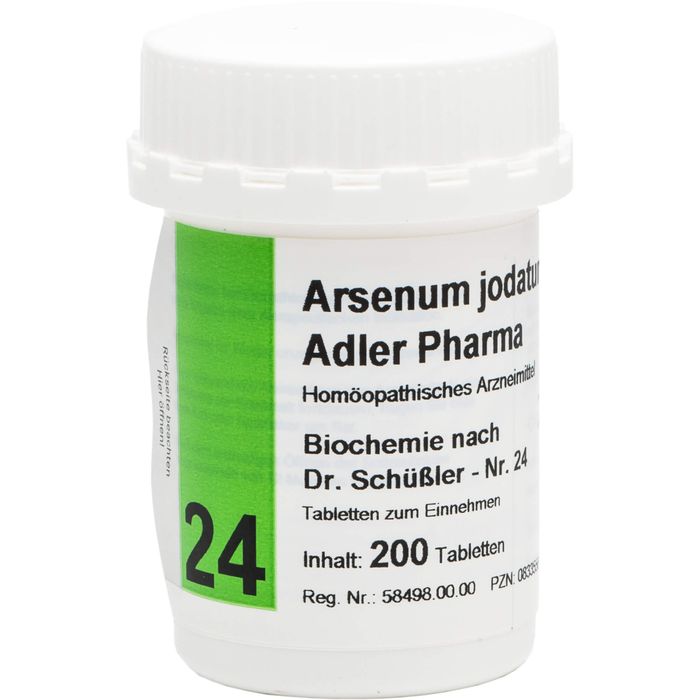 BIOCHEMIE Adler 24 Arsenum jodatum D 12 Tabletten