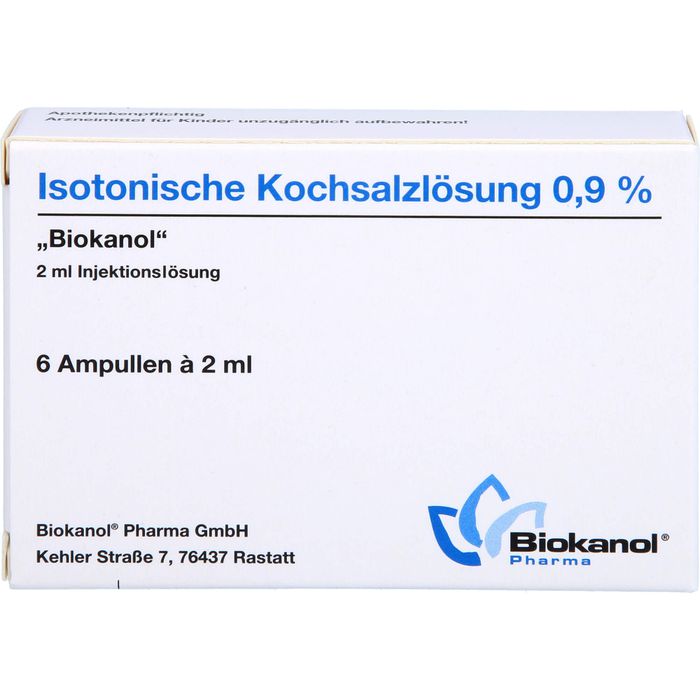 ISOTONISCHE Kochsalzlösung 0,9% Biokanol Ampullen