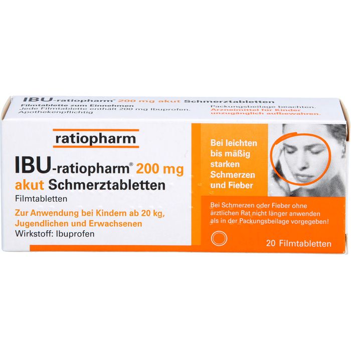 IBU RATIOPHARM 200 mg akut Schmerztbl. Filmtabl.